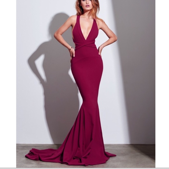 SHOWSTOPPER 🔥 Magenta Designer Gown by Gemeli Power, Las Lasciiv Gown, Sz0 - Picture 2 of 10